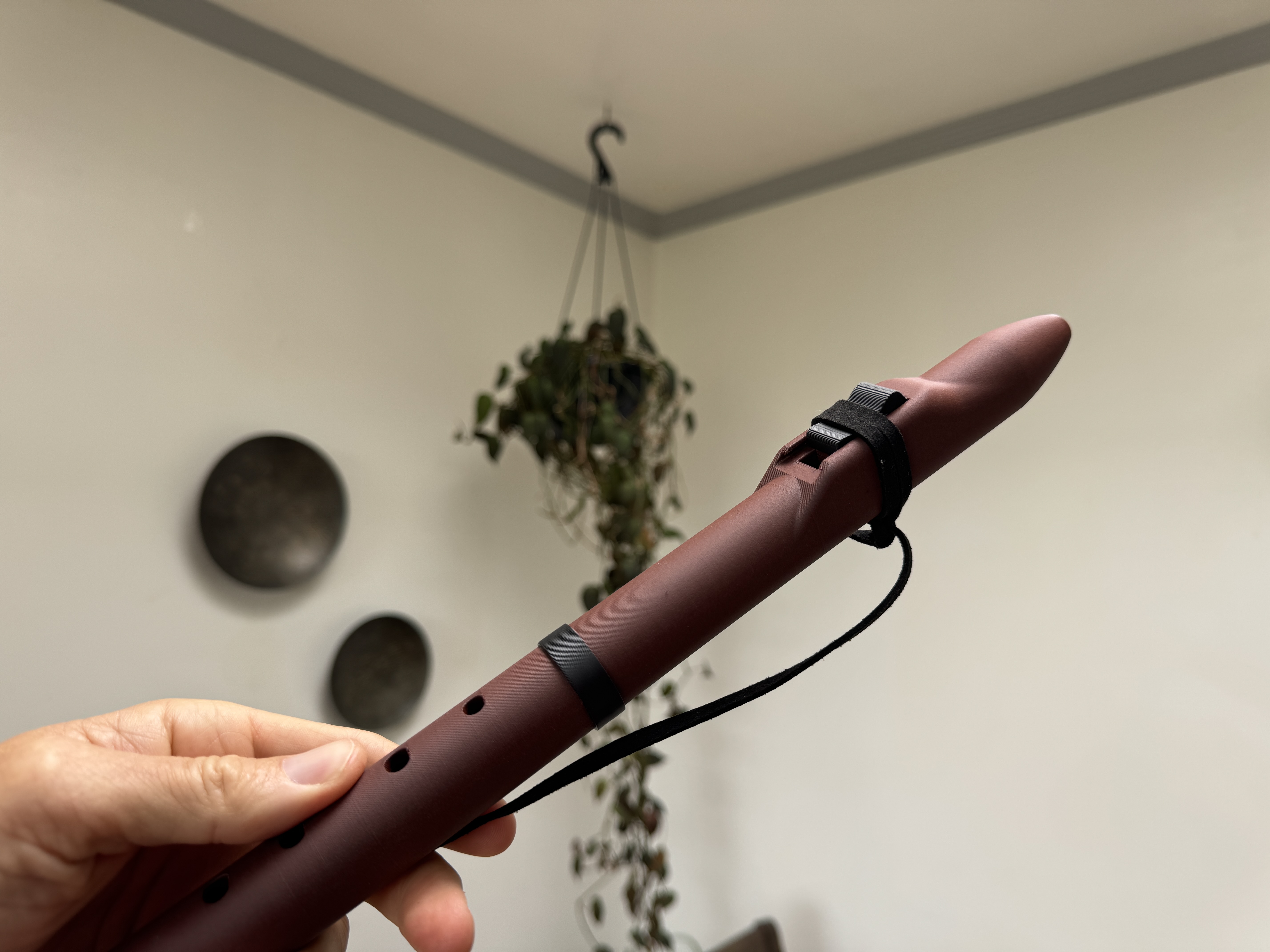 Angled view of the A 432 Hz flute